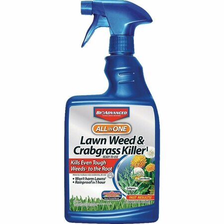 BIOADVANCED All-in-1 24 Oz. Ready To Use Trigger Spray Crabgrass & Weed Killer 704125A